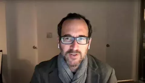 Dan Edelstein during the Zoom Workshop