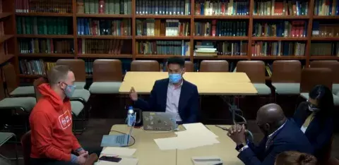 Alexander Key, Andrew Hui, Marisa Galvez, and Ato Quayson in conversation